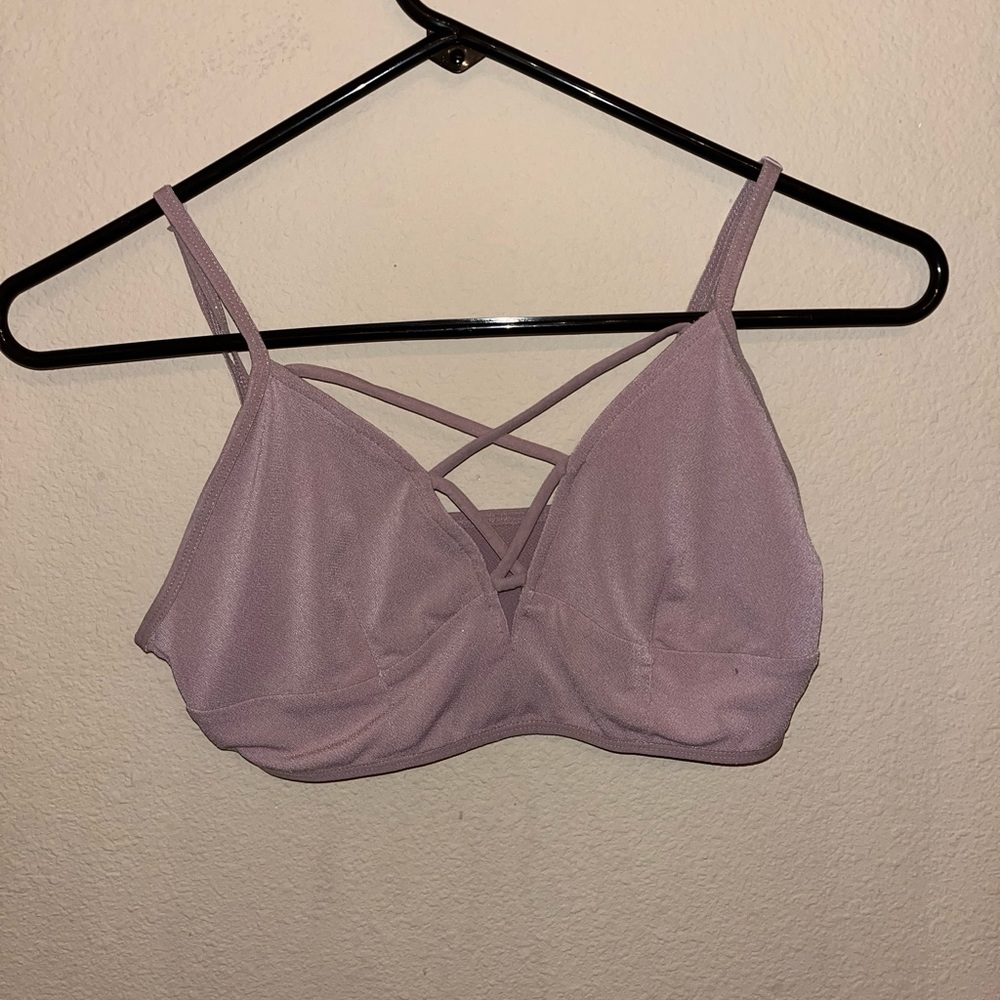 2 L.A. Heart bralettes, rose pink and blue tie dye, small
